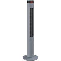 HOMCOM Oscillating Tower Fan Remote Control 3 Speed Modes Cooling Machine, Grey