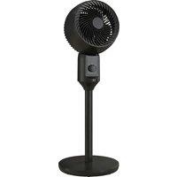 HOMCOM Air Circulator Fan Pedestal Cooling Fan with 3 Speed and Carry Handle, 9 Inch, Black