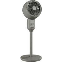 HOMCOM Air Circulator Fan Pedestal Cooling Fan with 3 Speed and Carry Handle, 9 Inch, Grey