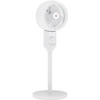 HOMCOM 9'' Air Circulator Fan 3 Speed, 70 Oscillation 90 Vertical Tilt, Carry Handle, Pedestal Fan, Pedestal Fan for Living Room, Office, White