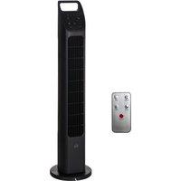 HOMCOM Oscillating Tower Fan with Remote Control, 4H Timer, 3 Speed, Quiet Cooling Fans, Electric Fl