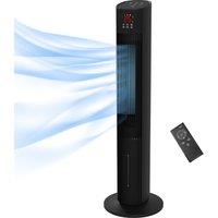 HOMCOM Tower Fan with Ice Pack: Oscillating, Remote, 12H Timer, Sleep Mode for Efficient Cooling Aosom UK