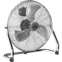 HOMCOM Metal Desk Fan with 3 Speeds & 120 Adjustable Tilt - Silver