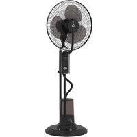 HOMCOM Pedestal Fan with Water Mist Spray, Spray Misting Fan with 70 Oscillation, Tilt Head, 3 Speeds, 3 Modes, Adjustable Mist, 3.2L Water Tank, for Home, 120 cm