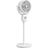 HOMCOM Pedestal Air Circulation Fan with Oscillating, White