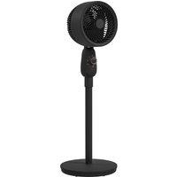 HOMCOM Pedestal Fan, Powerful Air Circulator, 12 Inch Floor Standing Fan with 3 Speed Settings, Oscillating Function for Bedroom, Home and Office, Black