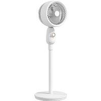 HOMCOM Pedestal Fan, Powerful Air Circulator, 12 Inch Floor Standing Fan with 3 Speed Settings, Oscillating Function for Bedroom, Home and Office, White