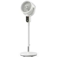 HOMCOM 20 dB Silent Standing Fan for Bedroom, 42" Pedestal Fan with Remote, 90 Oscillating, 8 Speeds, Remote Control, White