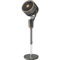 HOMCOM 20 dB Silent Standing Fan for Bedroom, 46" Pedestal Fan with Remote, 85 Oscillating, 8 Speeds