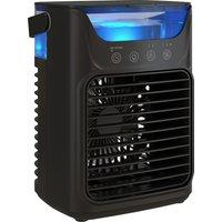 HOMCOM Desk Fan with Adjustable Head, 3-Speed Small Fan with 700ml Water Tank Black