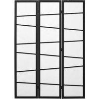 HOMCOM 3 Panel Room Divider, Wooden Folding Privacy Screen, Freestanding Wall Partition Separator for Bedroom, White Aosom UK