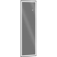 HOMCOM Full Length Mirror with Dimming, 3 Colour LED, Smart Touch, Memory Function, 120 x 40cm, Long Wall Mounted Aosom UK