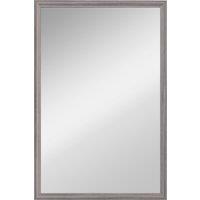 HOMCOM Wall Bathroom Mirror, 40 x 60 cm Wall-Mounted Mirror for Living Room, Bedroom, Hallway, Grey