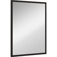 HOMCOM Wall Bathroom Mirror, 70 x 50 cm Wall-Mounted Mirror for Living Room, Bedroom, Hallway, Black Aosom UK