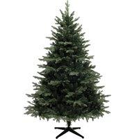 HOMCOM 6ft Artificial Spurce Christmas Tree with 1696 Branch Tips and Foldable Steel Base, Realistic Hinged Tree, Holiday, Green Aosom UK