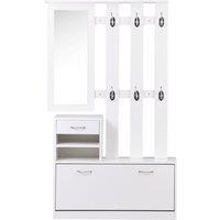 HOMCOM Entryway Furniture Set-White