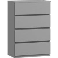 HOMCOM Chest of Drawers, 4-Drawer Storage Cabinets, Modern Dresser, Storage Drawer Unit for Bedroom
