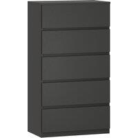 HOMCOM Chest of Drawers, 5-Drawer Storage Cabinets, Modern Dresser, Storage Drawer Unit for Bedroom