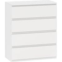 HOMCOM Chest of Four Drawers - White