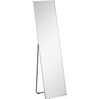 HOMCOM Full Length Wall Mirror w/ Anti-Slip Pads for Bedroom, Hallway or Lounge, 160 x 40 cm, Black Aosom UK