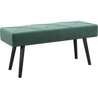 HOMCOM Bedroom Bench Shoe Bench with Sponge Cushion, Steel Legs, Velvet-Feel Upholstery, for Window Seat, Entryway Storage Aosom UK