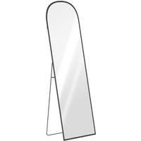 HOMCOM 165cm Aluminium Frame Standing Mirror - Black