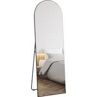 HOMCOM 150cm Arched Full Length Mirror - Black