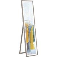 HOMCOM Full Length Mirror, with Adjustable Outer Light, Grey