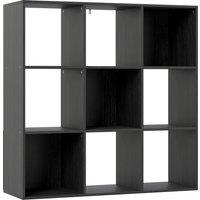 HOMCOM Nine-Cube Storage Shelf - Black