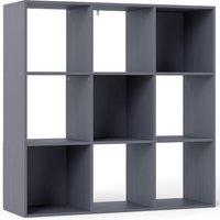 HOMCOM Nine-Cube Storage Shelf - Grey