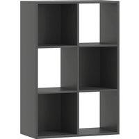 HOMCOM 6-Cube Bookshelf - Black