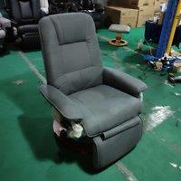 HOMCOM Reclining Swivel Chair, with Footrest - Grey