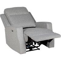 HOMCOM Electric Recliner Armchair, Recliner Chair with Adjustable Leg Rest, USB Port, Grey Aosom UK