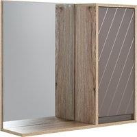 HOMCOM Wall Mounted Bathroom Cabinet, MDF Construction with Mirror, Space-Saving Storage Solution Aosom UK