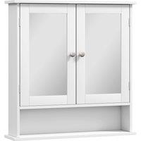 kleankin Bathroom Wall Storage Cabinet - White