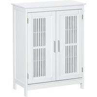 kleankin Modern Bathroom Floor Cabinet - White