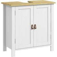 kleankin Under Sink Bathroom Cabinet for Basin without Pedestal - White