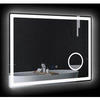 kleankin Illuminated Vanity Mirror: Dimmable LED, 3X Magnification, 3 Colour Lighting for Bathroom Grooming. Aosom UK