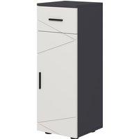 kleankin Slender Bathroom Cabinet: Compact Storage with Drawer, Door & Adjustable Shelf, Soft-Close Mechanism, Grey Hue Aosom UK