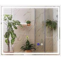 kleankin LED Bathroom Mirror: Illuminated Vanity Mirror with Touch Control, 3 Colour Modes, Anti-Fog Feature, 60x50cm, Silver Aosom UK