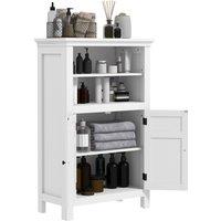 HOMCOM Multi-Storage Modern Bathroom Cabinet - White Aosom UK