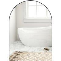 HOMCOM 50 x 70cm Arched Home Mirror - Black
