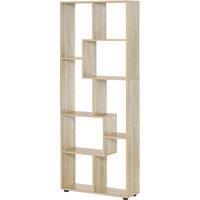 HOMCOM 8-Tier Bookcase: Freestanding Melamine Display Unit with Anti-Tip Pads for Living Room, Modern White Aosom UK