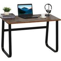 HOMCOM Writing Desk Workstation Center Laptop Table Industrial Design Furniture for Home Office Study Use Aosom UK