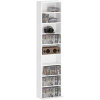 HOMCOM 260 Narrow CD Storage Unit - White