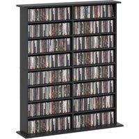 HOMCOM 720 CD/396 DVD/396 Blu-ray Storage Unit - Black