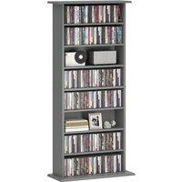 HOMCOM 360 CD/185 DVD/185 Blu-ray Storage Unit - Grey