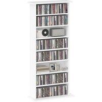 HOMCOM 360 CD/185 DVD/185 Blu-ray Storage Unit - White