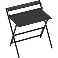 HOMCOM 81.5 cm Folding Computer Desk with Monitor Shelf - Black