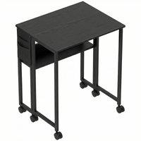 HOMCOM 63 cm Drop Leaf Writing Work Desk - Black